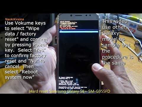 Hard reset Samsung Galaxy S8+ SM-G955FD