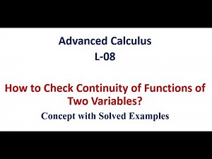 How to check continuity of functions of two variables? | Solved Examples