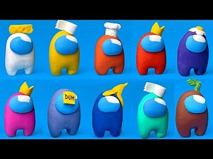 Making ALL AMONG US Characters with Clay