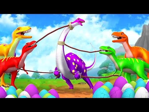 Jurassic Hero: T-Rex’s Mission to Rescue Brachiosaurus Eggs | Action-Packed Dinosaur Cartoons