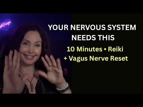 10 Minutes to Calm Your Body | Reiki Distance ASMR & Vagus Nerve Reset for Anxietye