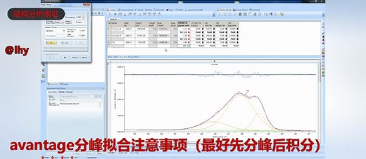 avantage分峰拟合注意事项 先分峰后拟合
