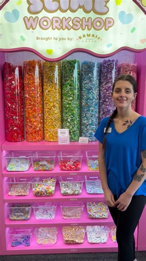 🎊New year, New Slime!🎊 Come check out our DIY slime workshop by Kawaii Slime, and come make your very own slime! There a lots of fun toppings and charms to pick from! #slime #diyslime #letoyswoodstock #shoplocal #woodstockmoms | Learning Express Toys of Woodstock, GA