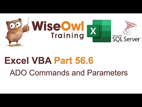 Excel VBA Introduction Part 56.6 - ADO Commands and Parameters