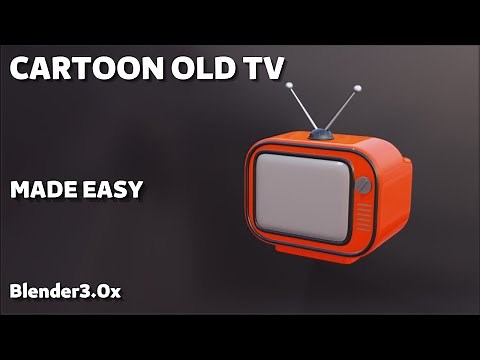 cartoon old tv modeling in blender 3.0