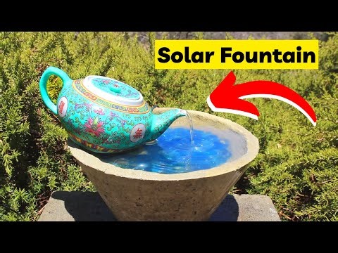 DIY Teapot Fountain with Thrifted Teapot and Cement