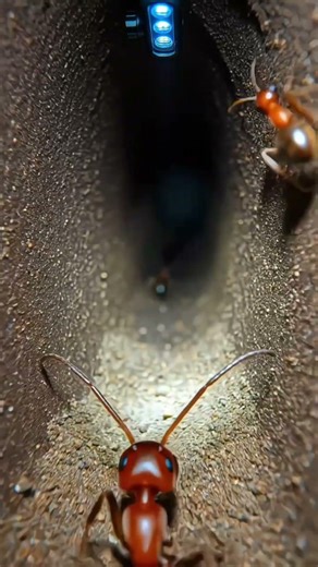 What Happens Inside an Ant Nest? | Macro Ant Tunnel Footage ⚡🐜 #UndergroundWorld #MacroVideo #ant