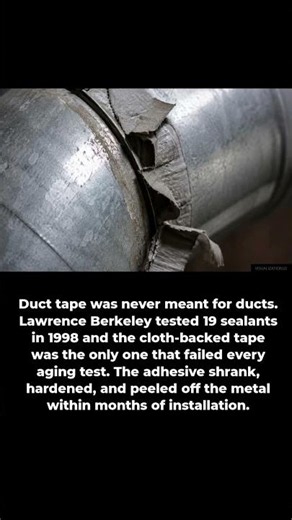 Duct tape was never meant for ducts