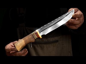 A handmade knife of a real master of his craft! Creating a hunting knife