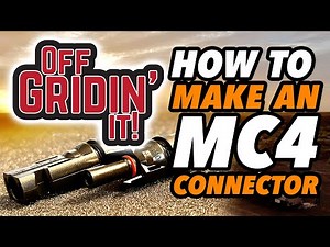 How to make an MC4 Connector Cable