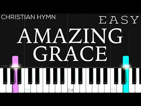 Amazing Grace - Christian Hymn | EASY Piano Tutorial
