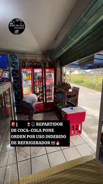 Repartidor de Coca-Cola denuncia uso inadecuado de refrigerador