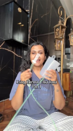 Gauri Agarwal | Hello, Here is the enema / aka tona reel I promised to many of my clients. Have you ever tried this ? Comment about your experience. | Instagram
