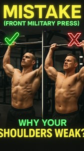 📍FRONT MILITARY PRESS🚨 👉🏻Elbows out ❌ → Elbows in ✅ — Do it right.💯 . . . . #fitness #workout #gym #gymmotivation #fitspo #fitlife #training #fitnessmotivation #strengthtraining #bodybuilding #fitnessjourney #healthylifestyle #gymlife #fitnessform #fixyourform #fitnesscoach #motivation #strong #shoulders #liftheavy #reelsfitness #viralreels #fitnesstips #fitnesstips #workouttips #cleangymform #exercisetutorial | Vineet Kala