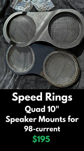 🎶 LEVEL UP YOUR SOUND: SPEED RINGS SPEAKER MOUNTS 🔥 Building LOUD? Then start with a solid foundation—introducing Speed Rings Saddlebag Speaker Mounts, made for serious Harley audio builders who want clean installs, killer fitment, and max performance. 🏍️🔊 Whether you're running 8" or 10" speakers, Speed Rings has the perfect saddlebag speaker adapter to turn your system from mild to monster. 💥 Product Highlights: ✅ Precision-fit mounts for 1998–2024 Harley-Davidson Touring models ✅ Availab