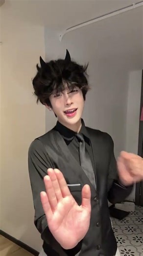 Sister's Curly Milk Dog Shake at Six: Uniform Fun Unleashed