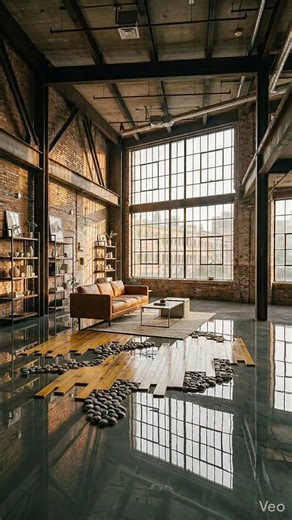 Dirty Loft to Luxury Glass Epoxy Floor 😱 Satisfying Transformation Timelapse