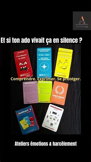 Séances Émoticartes #emotions #psychologiepositive #harcèlement