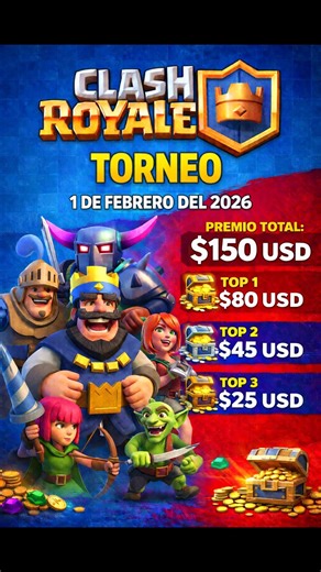 TORNEO CLASH ROYALE, UNETE A MI DISCORD PARA MAS DETALLES