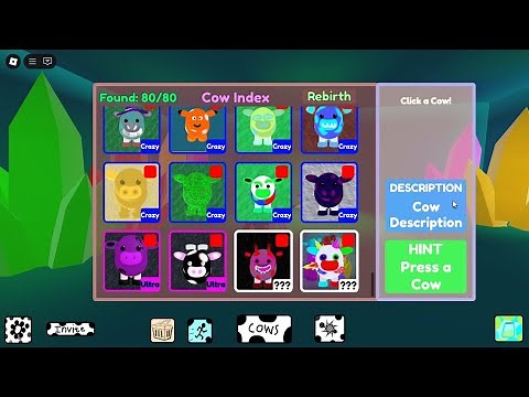 Roblox - FIND THE COWS (10 New Cows) - All 80 Cows