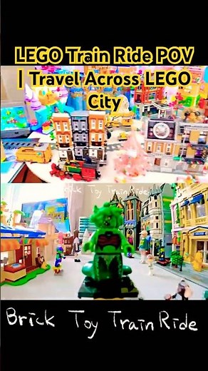 POV LEGO City Train Experience | First-Person Ride Through LEGO City