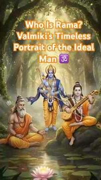 Who Is Rama? Valmiki’s Timeless Portrait of the Ideal Man 🕉️