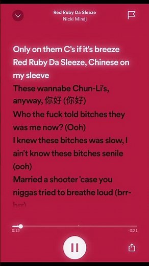 Red Ruby Da Sleeze Sped Up • Nicki Minaj
