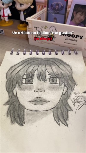 I don't say “i like you”, I say “i draw you”… #artist #drawing #sketchbook #parati #fyp