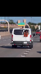 Oklahoma inmate hangs out of the back window of a van in his prison uniform and pleads with drivers to help him escape. 😳😲 | JT Money