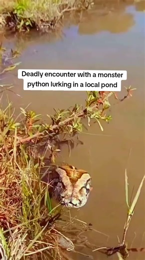 Massive Python Encounter in Local Pond