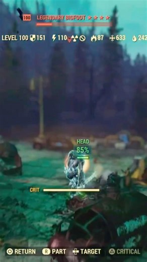 ☠️ The Ghoul Finishes Legendary Bigfoot! 🦶 | Brutal Final Blow | Fallout 76 Shorts
