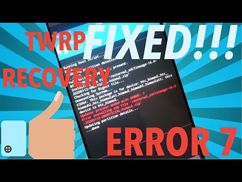 How To Fix ERROR 7 Message On TWRP Recovery || 100% WORKING SOLUTION ||