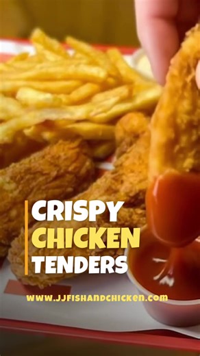 Our crispy chicken tenders @jj.fish.chicken.ca 🔥😍🍗
