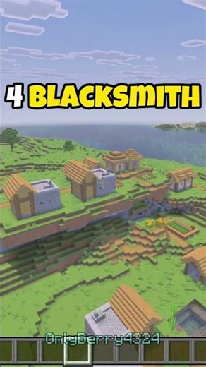 Minecraft Best Seeds 4 blacksmith seed (bedrock)