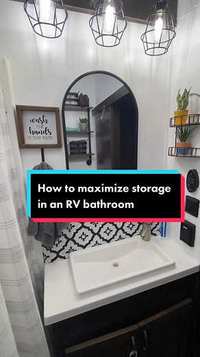 Maximizing Storage in a Tiny RV Bathroom