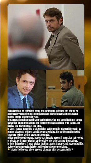 james franco allegations and hollywood response