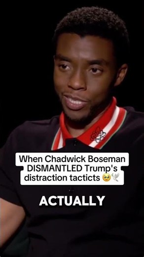 Chadwick Boseman Exposed Trump's Biggest Political Trick 🎯 #ChadwickBoseman #Trump #Politics