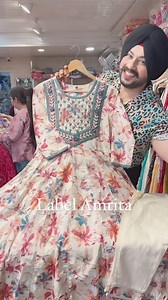 2.6M views · 10K reactions | Floral Print Full flair Pure cotton Anarkali suit with Beautiful Handwork on neck Follow @label_amrita for more design You can Purchase these trending designs on our Website WWW.LABELAMRITA.COM (link in Bio & Stories) Note- We Don’t take orders on Calls ,Whatsapp Or DM Shipping worldwide  Shipping free  No COD Tag us @label_amrita to get featured on our page | Label Amrita | Facebook