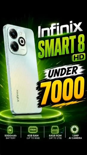 Infinix Smart 8 HD ₹7000 में 😳 Best Budget Phone? #tech