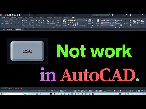 esc key not working in autocad | escape not working in autocad