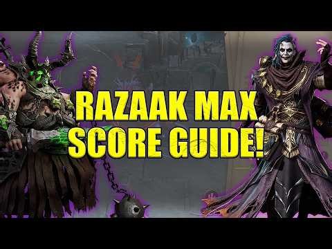 MAX Score for Razaak! | No Ancient Exclusive | Void Rift Epilogue Update [Watcher Of Realms]