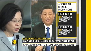 56 Chinese planes breach Taiwan's airspace in the biggest incursion in recent times, as Beijing steps up pressure. China sees democratic Taiwan as its own territory. For more videos, visit: wionews.com/videos | WION