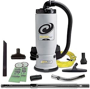 ProTeam Commercial Backpack Vacuum, AviationVac Vacuum Backpack with 1-1/4-Inch Tool Kit, 6 Quart, Corded