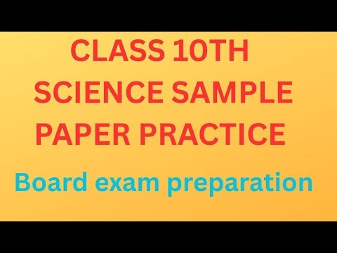 Science sample paper class 10th#class 10th science sample paper