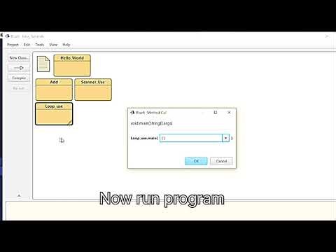 A simple Java program using loop structure |Bluej|Java programming