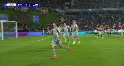 Julián Álvarez marcó el primer gol del partido entre Atlético de Madrid y Sparta Praga por la Champions League.