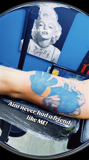 They Aint NEVER had a friend like ME!💯💯 #Aladdin #genie #tattoos ##fyp