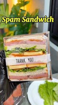 Spam Sandwich (Lotte Luncheon Meat) | Easy snack baon idea