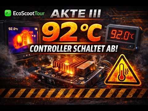 AKTE III: 92 °C – Controller schaltet ab! (Befund-Protokoll) | Thermik-Limit