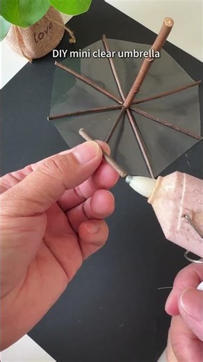 DIY mini clear umbrella